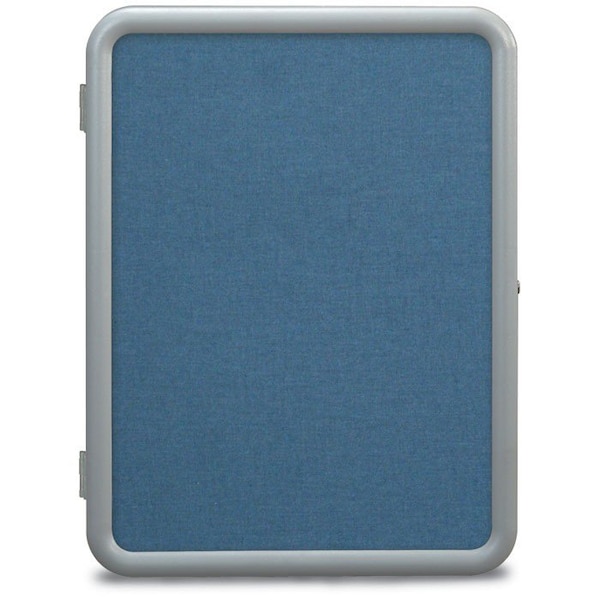 Single Door Image Enclosed Corkboard, 24", UVTE2436UL-PUTTY